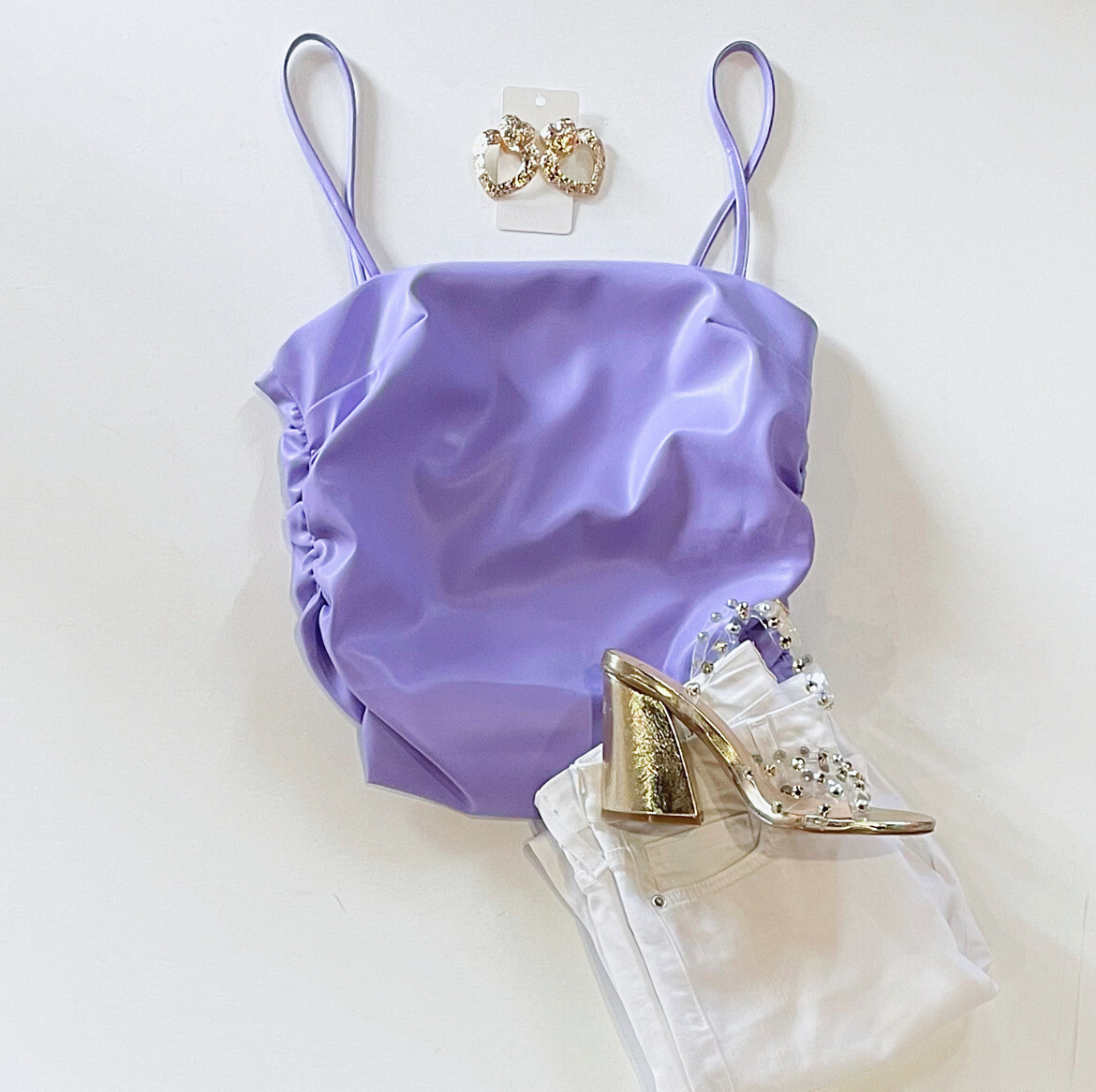 Lilac Leather Tank