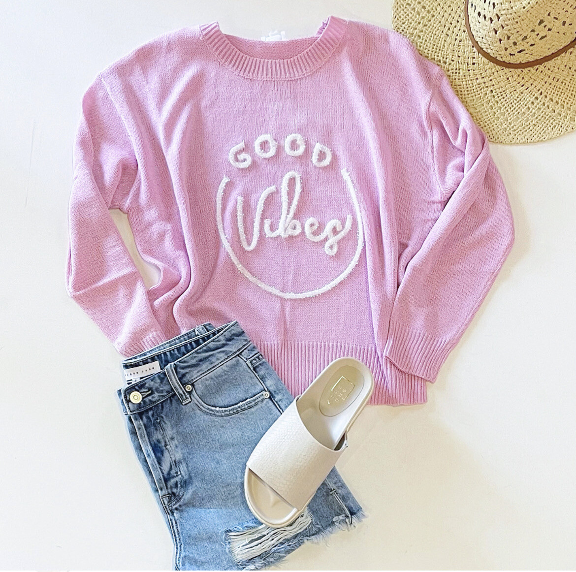 Good Vibes Beach Sweater