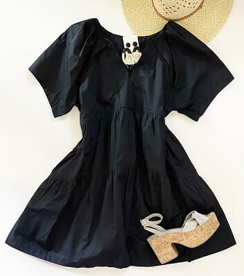 Little Black Tiered Dress