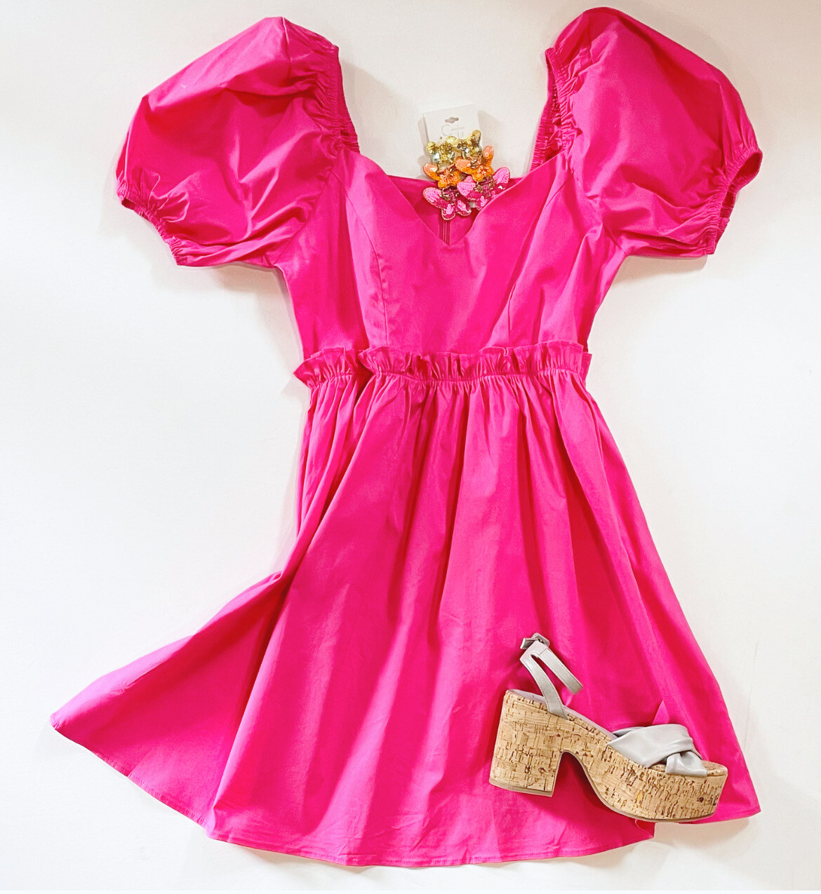 Hot Pink Sweetheart Dress