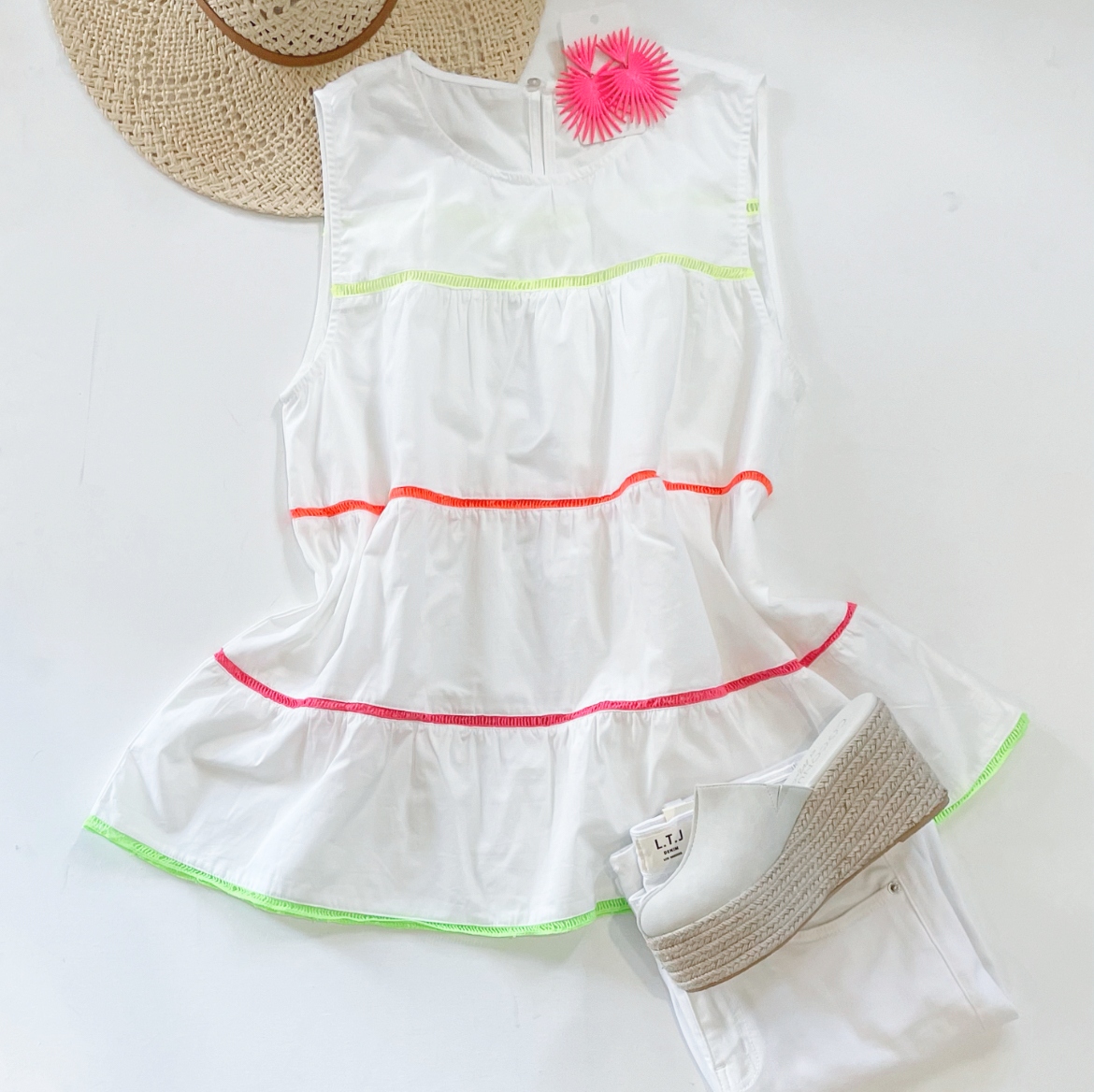White Hot Vacay Tank