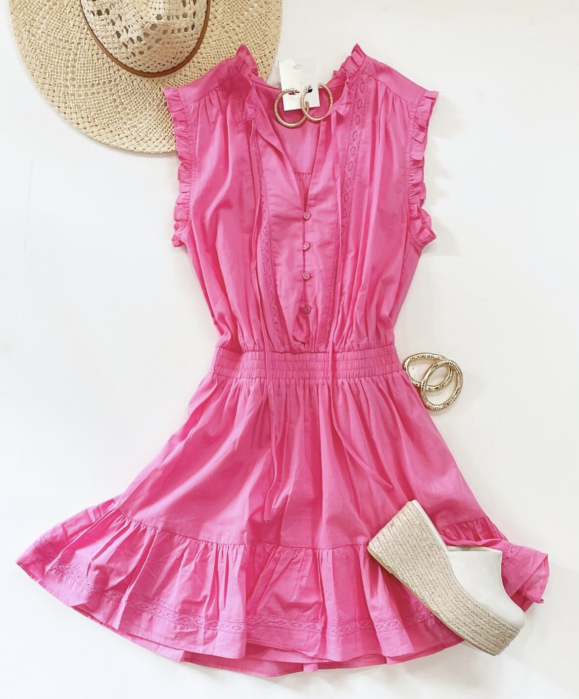 Pink Pop Frill Dress