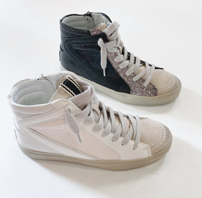 Rooney “So Basic” Hightop (Black Glitter)