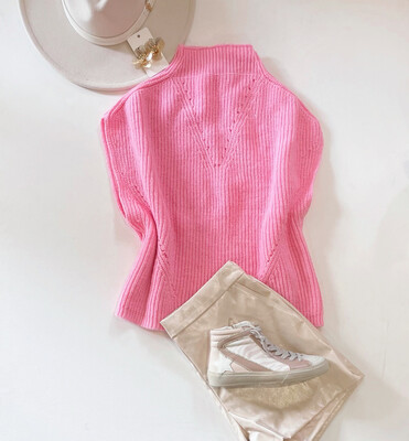 Bubblegum Sleeveless Knit