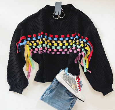 Rainbow Ribbons Sweater