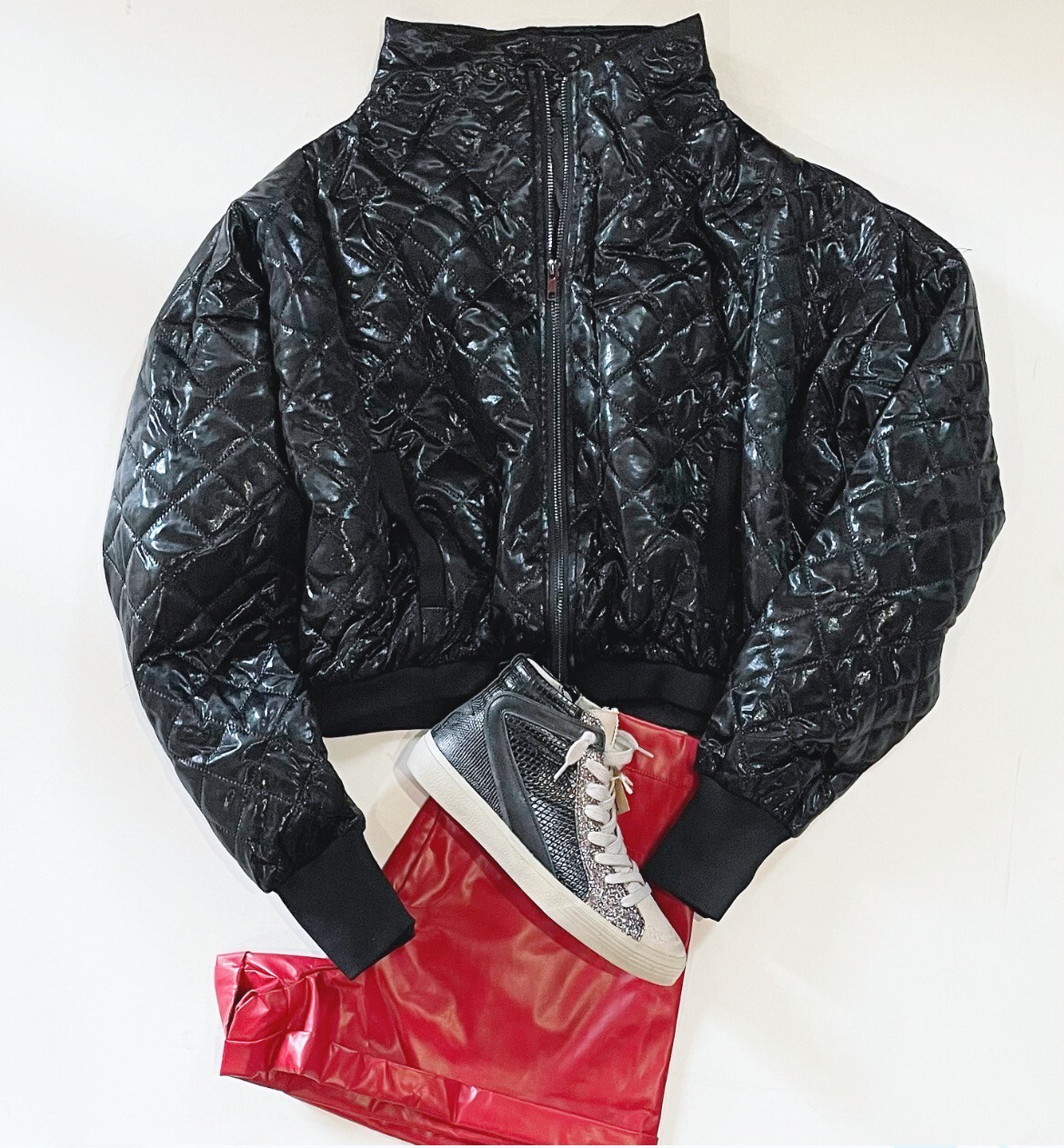 Glamazon Quilted Jacket (Black)