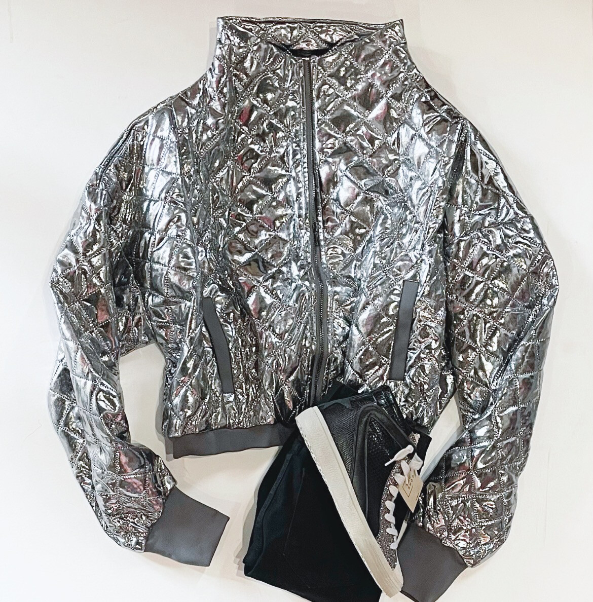 Glamazon Quilted Jacket (Pewter)