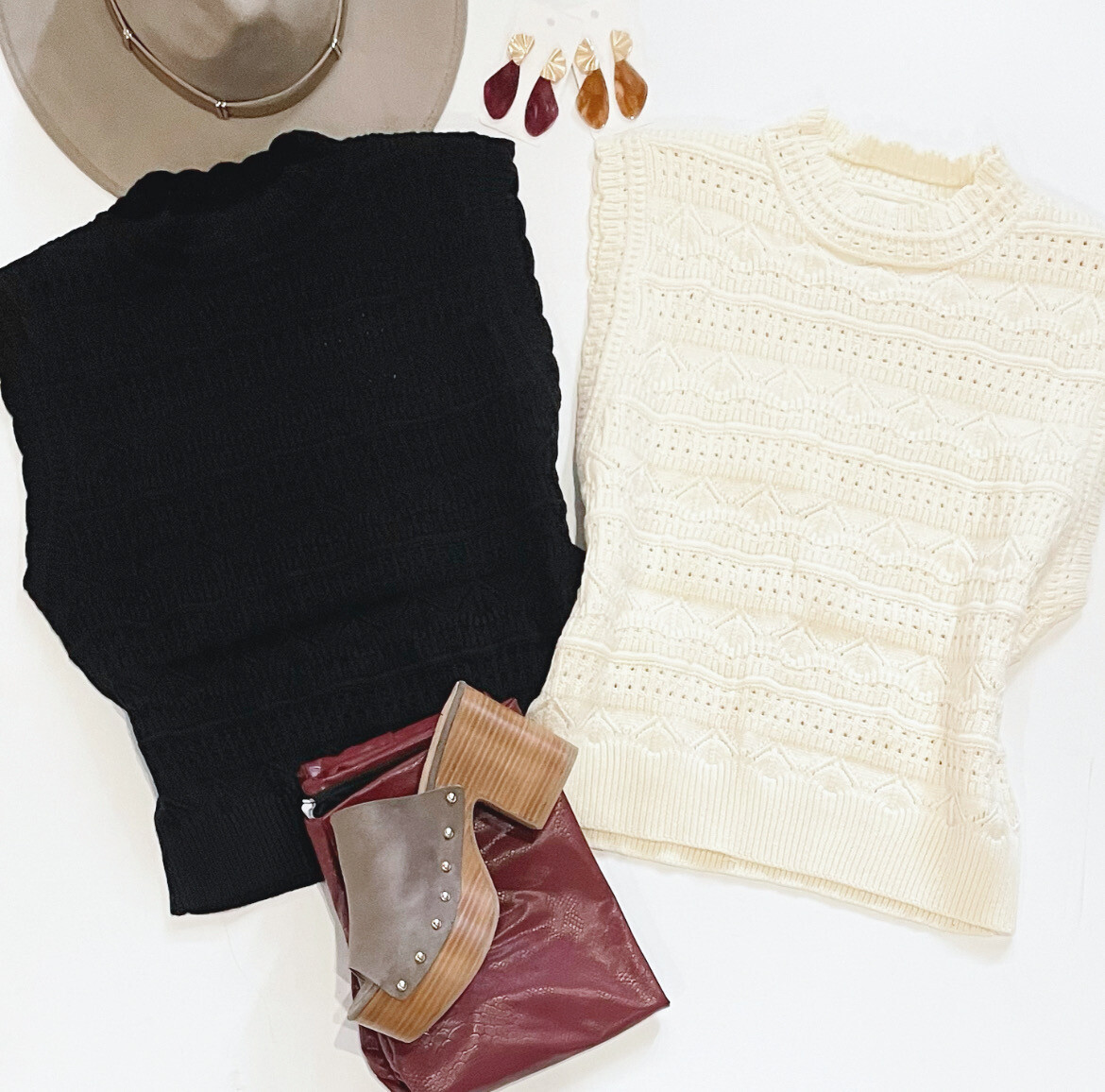 Fireside Crochet Sweater (Black)