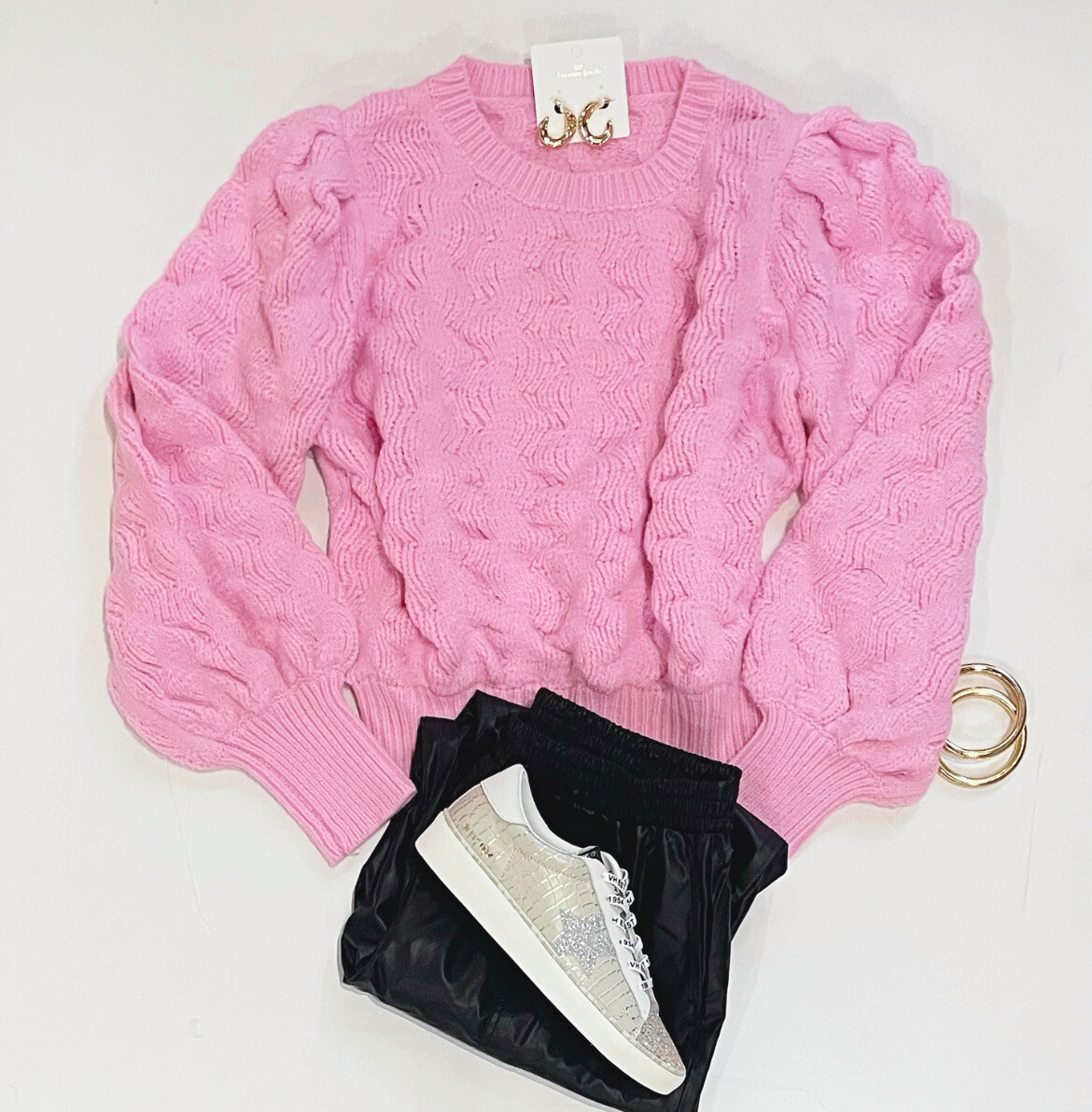Bubbleyum Textured Sweater