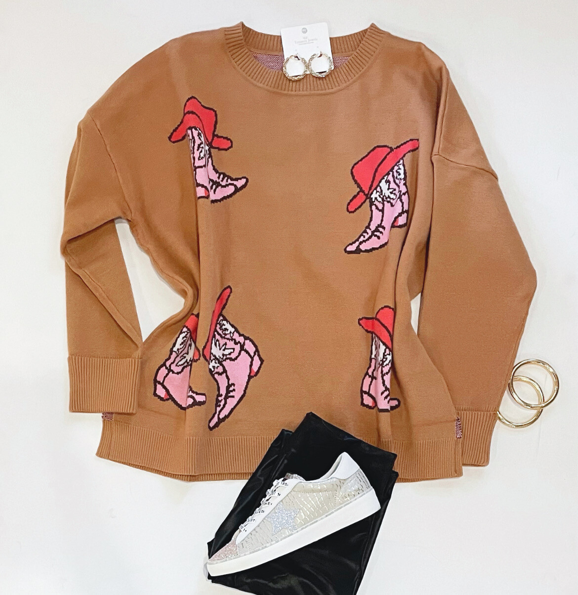 Giddy Up Camel Sweater