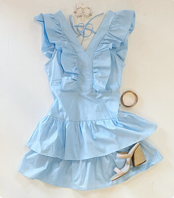 In The Clouds Tie-back Dress