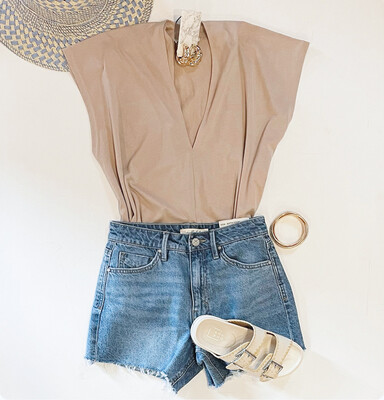 Taupe Everyday Tee