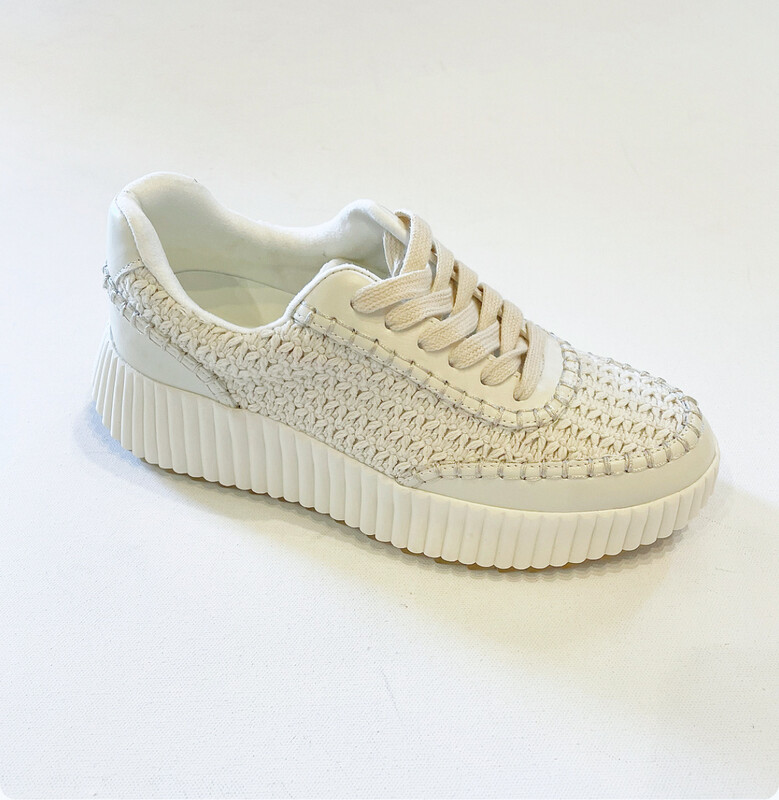 Selina Bone Woven Sneaker