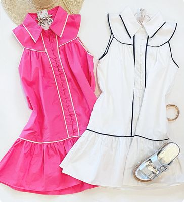 All Aboard Dress (Barbie Pink)