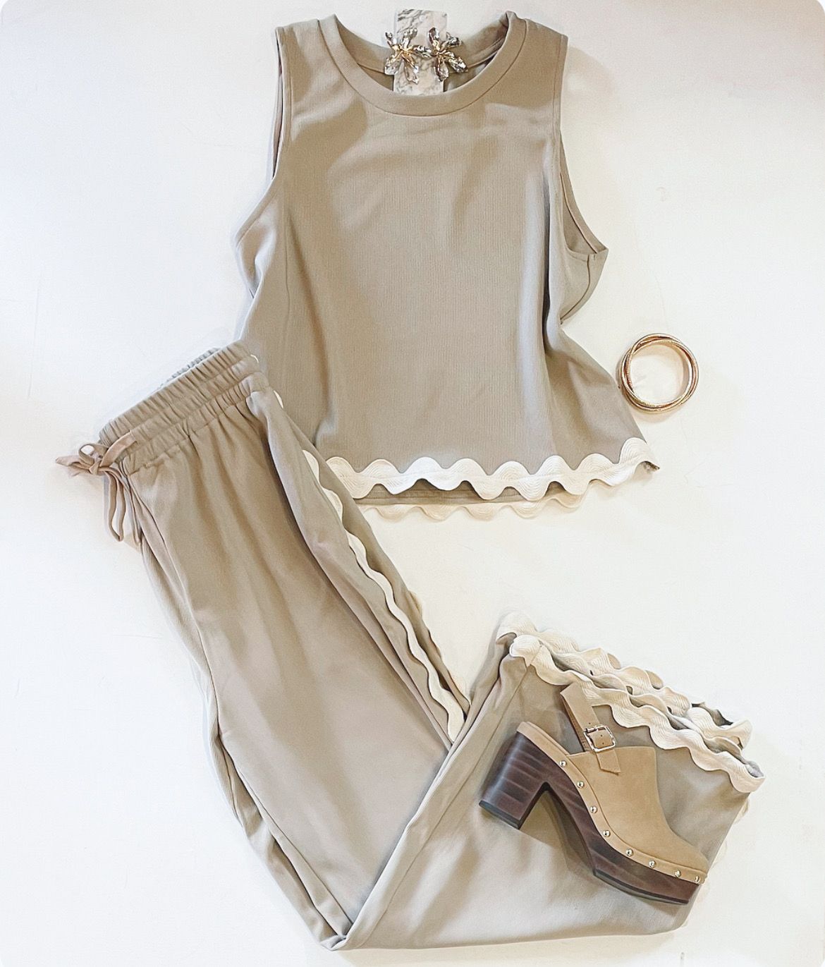 RikRak Crop Pant Set