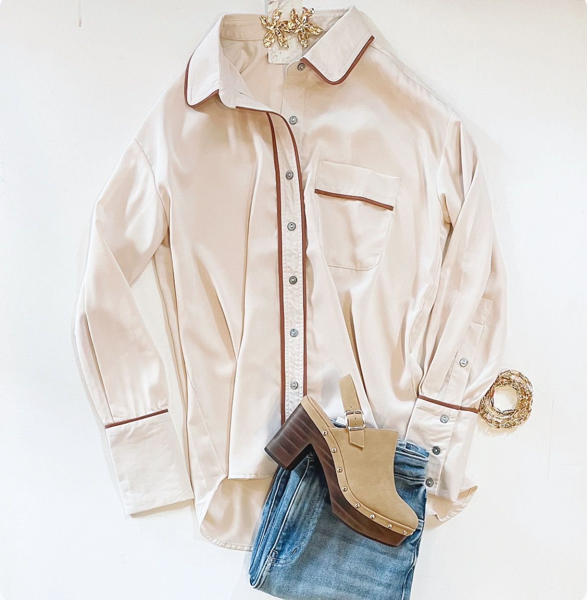 Give Me A Latte Blouse