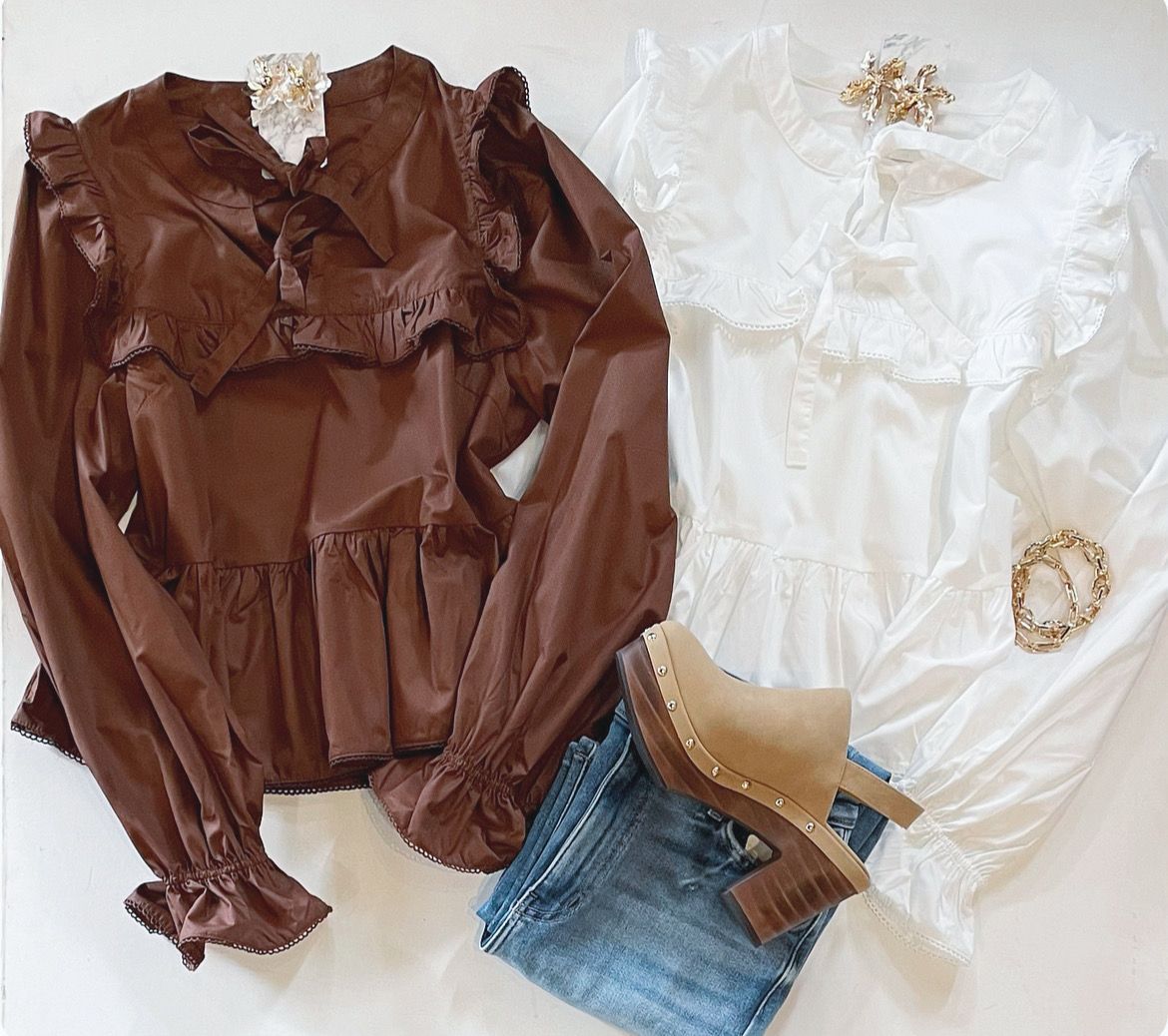 White Frill Blouse