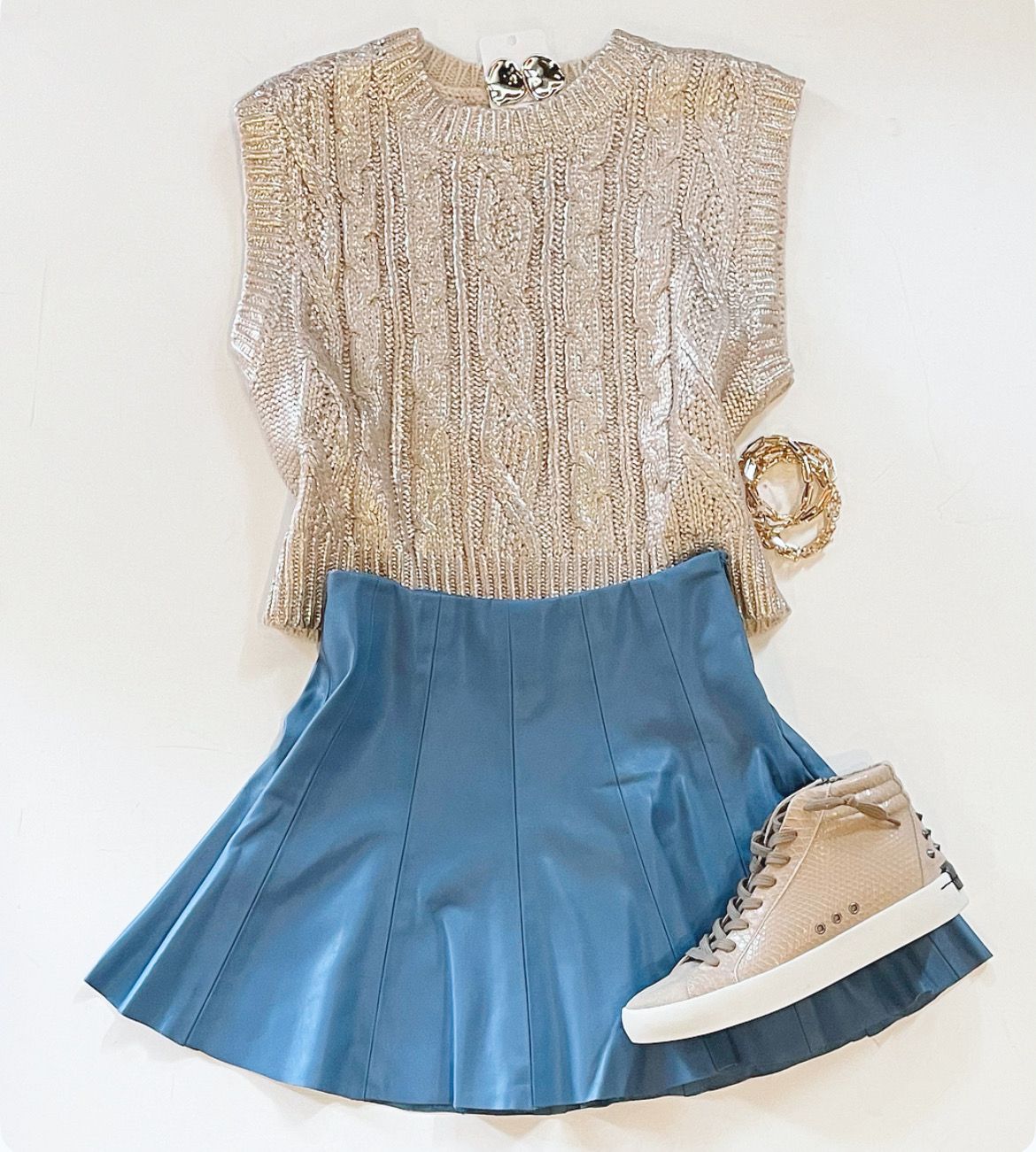 Golden Cable Vest
