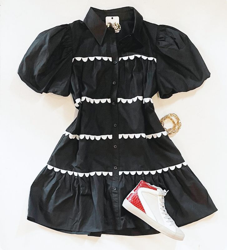 Scalloped Gametime Dress