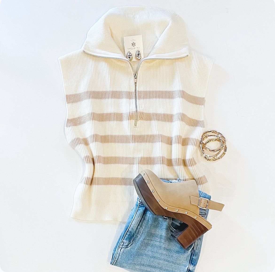 Honey Latte Half Zip