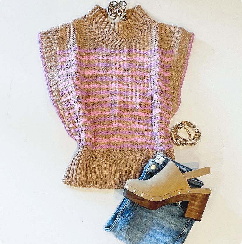 Caramel And Candy Sweater Vest