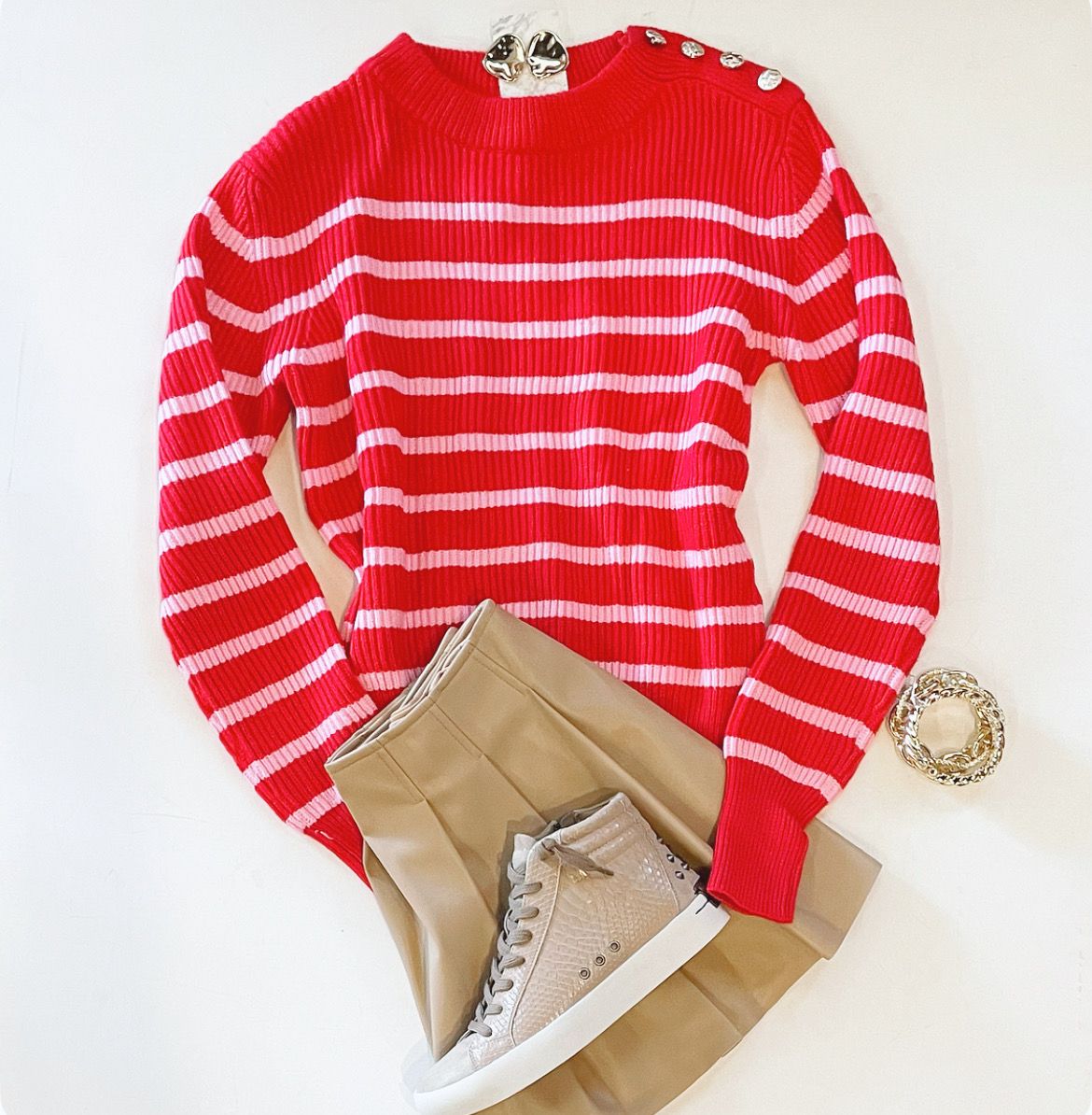 So Festive Stripe Sweater