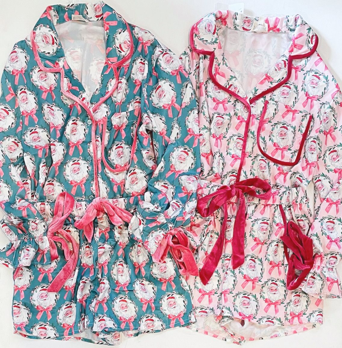 Santa Baby Pjs (Pink)