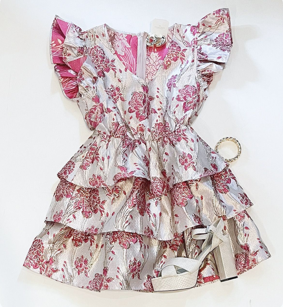 Winter Wonderland Brocade Dress