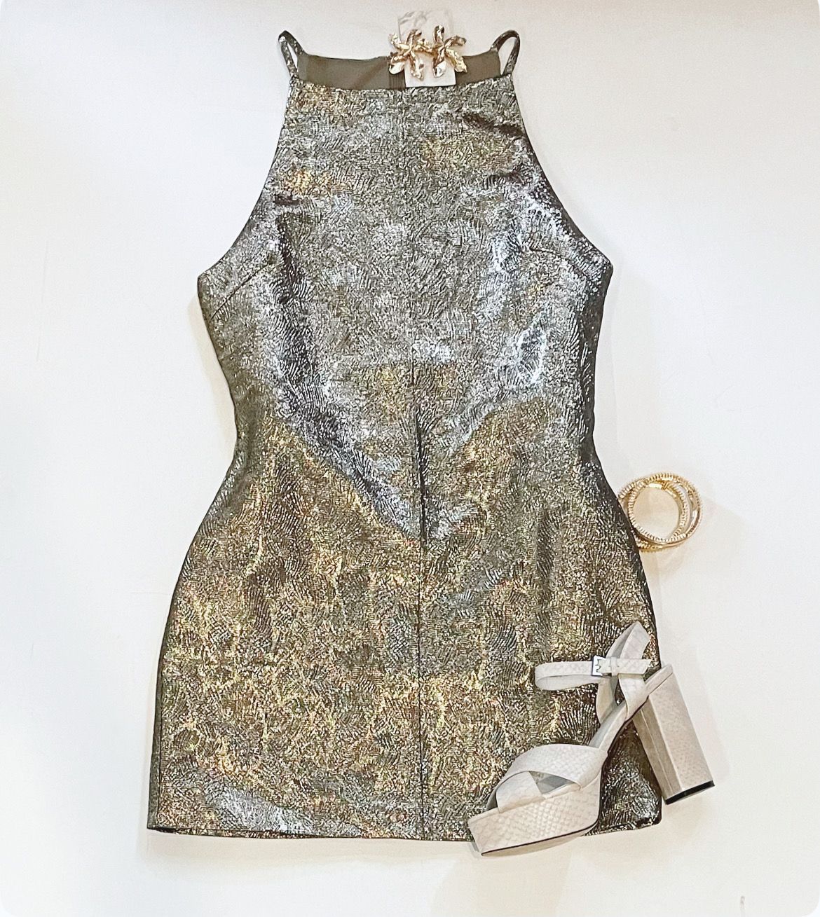 Antique Gold Cocktail Dress