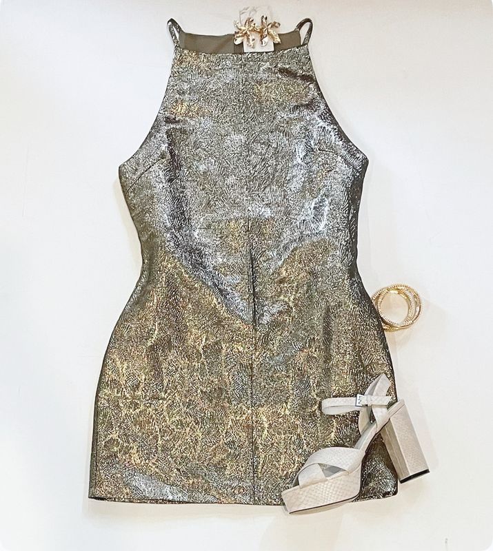 Antique Gold Cocktail Dress