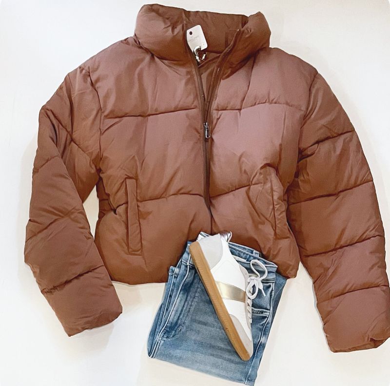 Bronze Puffer Jacket