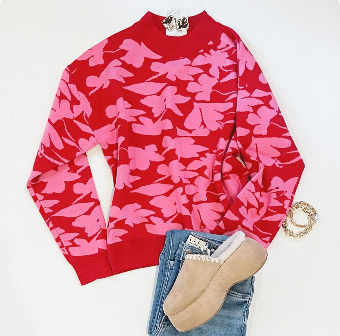 Festive Florals Knit