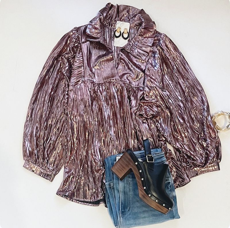 Sugar Plum Statement Blouse
