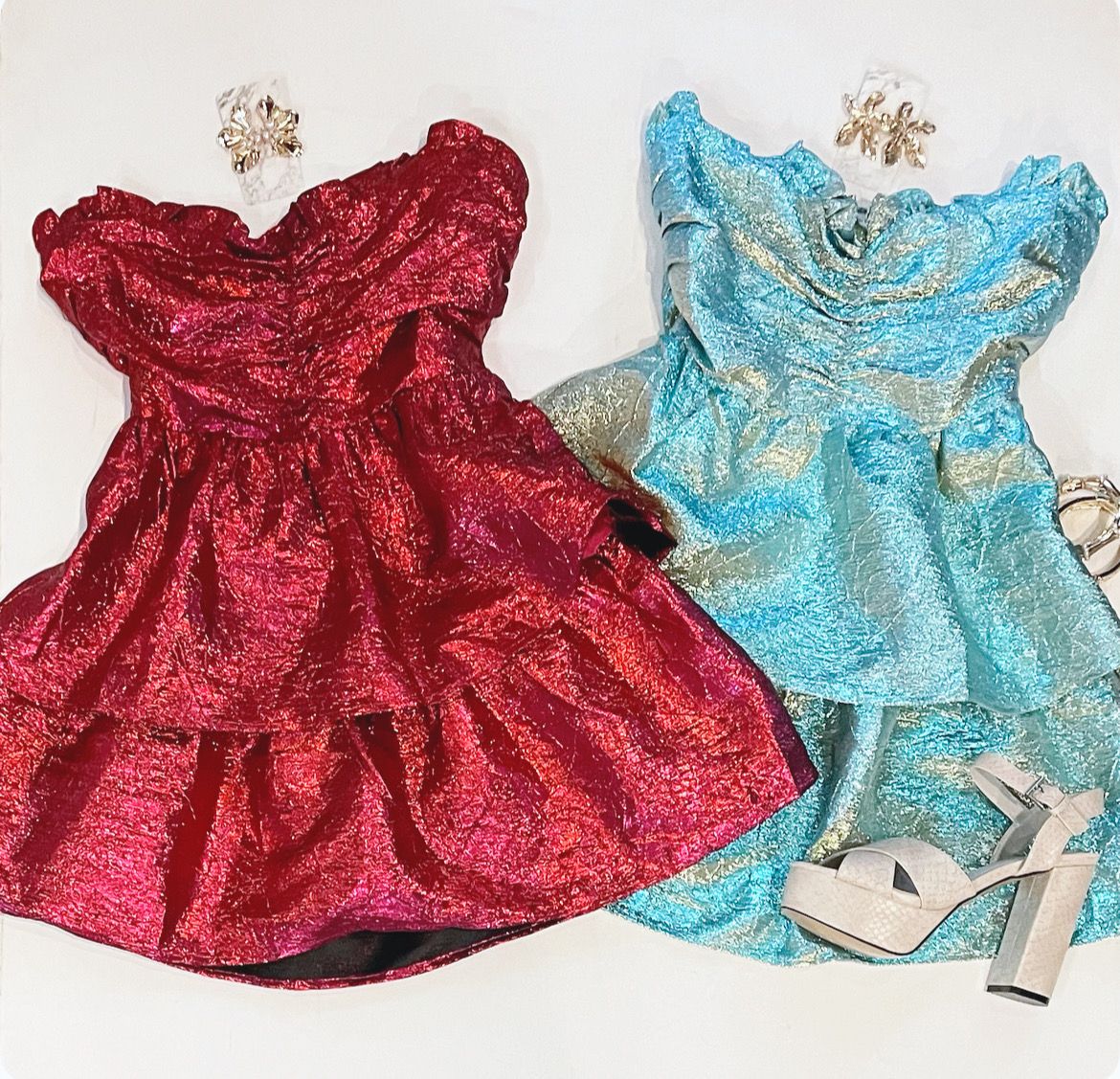 Be Mine Cocktail Dress (Magenta And Red)