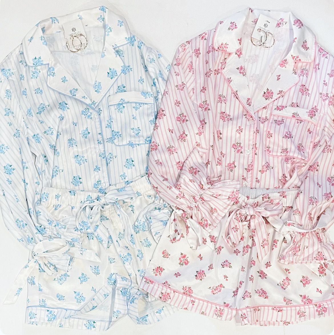 So Fancy Floral Pjs (Pink Stripe)