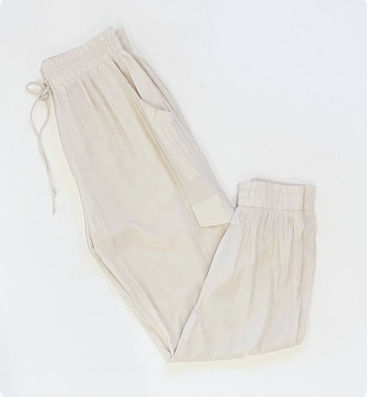 Oyster Silk Jogger