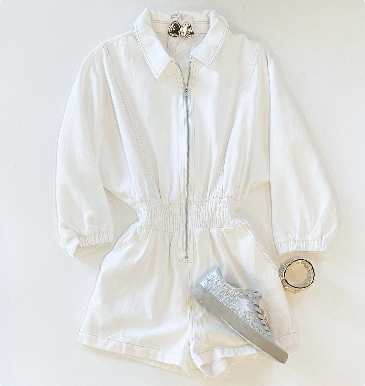 Just For Fun Denim Romper