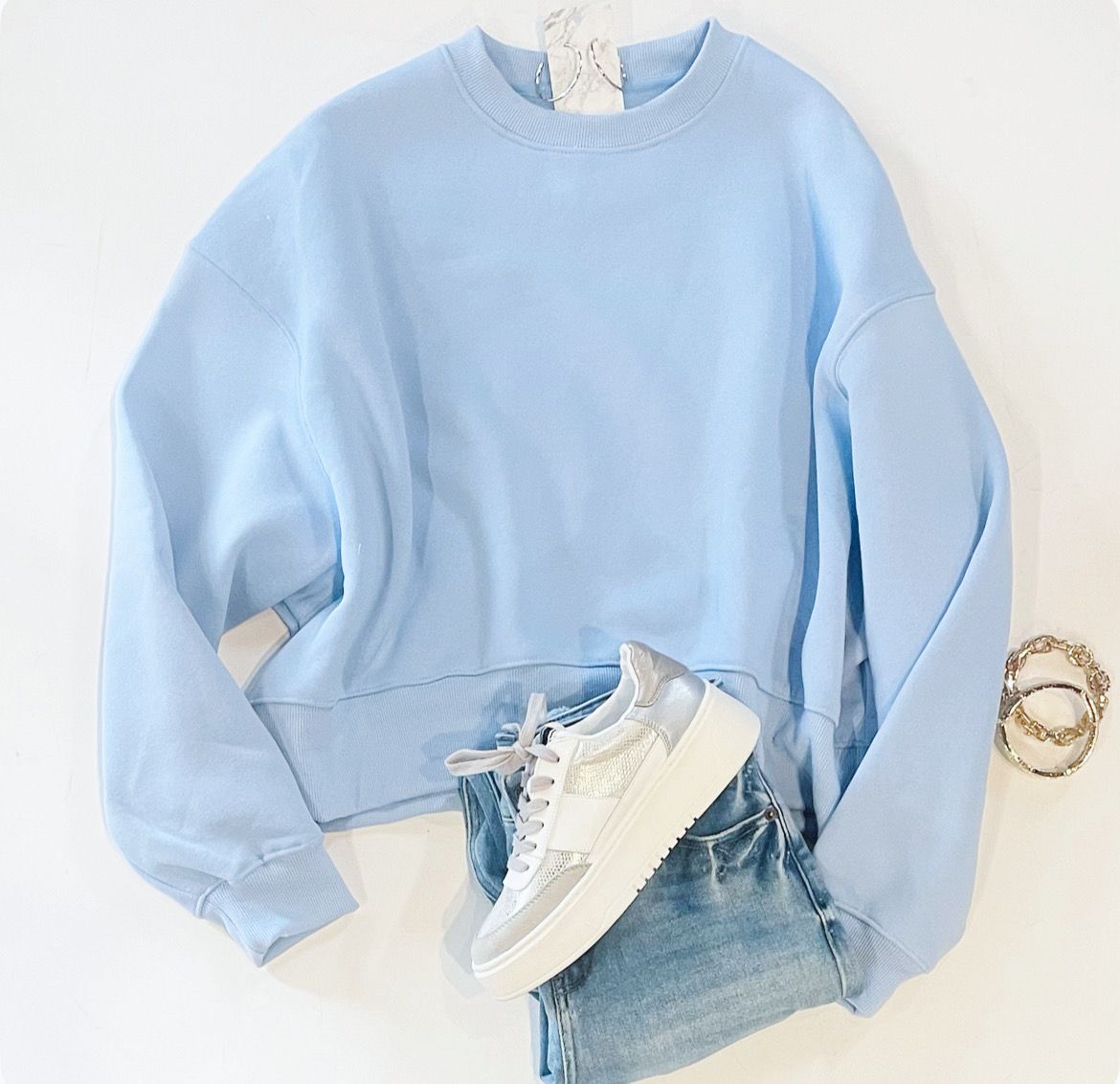 Blue Sky Spring Sweatshirt