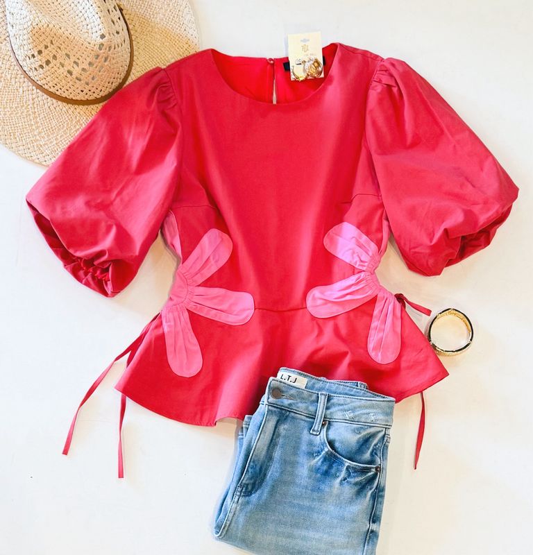 Daisy Days Peplum Top