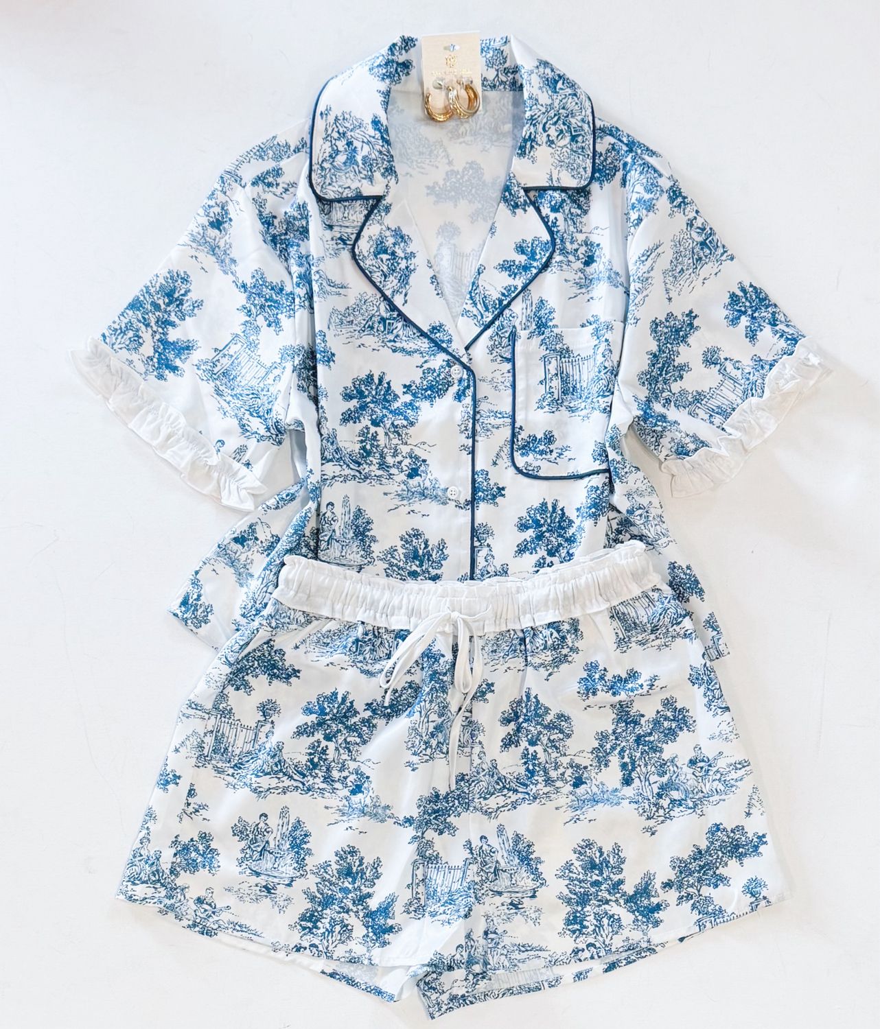 Twill Ruffle Pjs