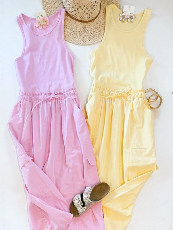 Weekend Cargo Dress (Lemonade)