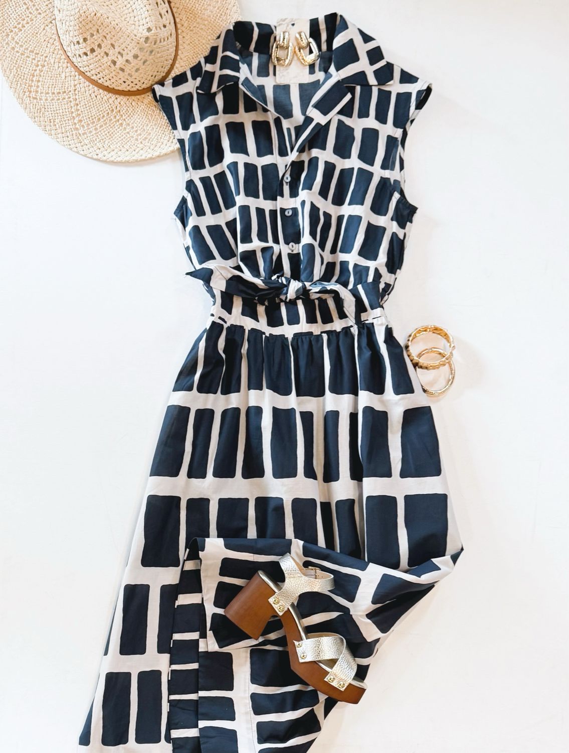 Abstract Art Midi Dress