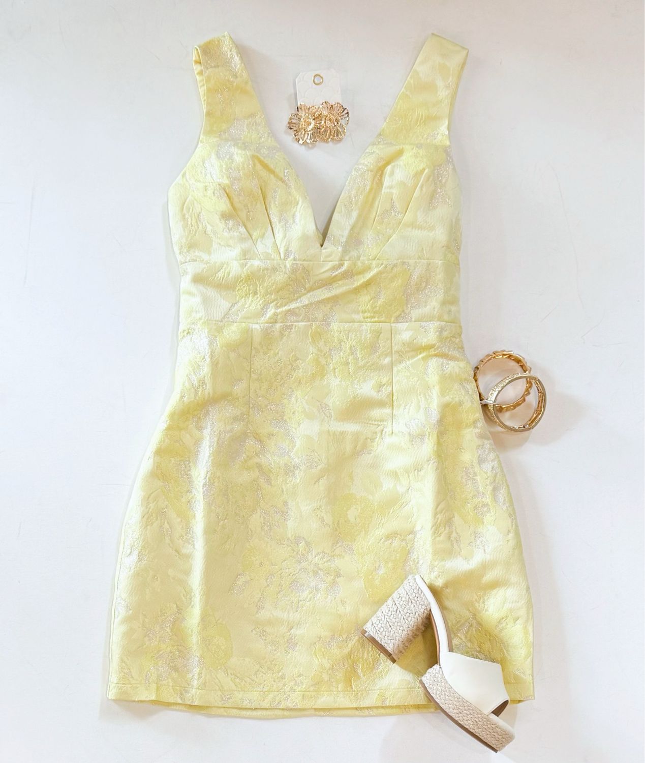 Magnolia Brocade Event Dress