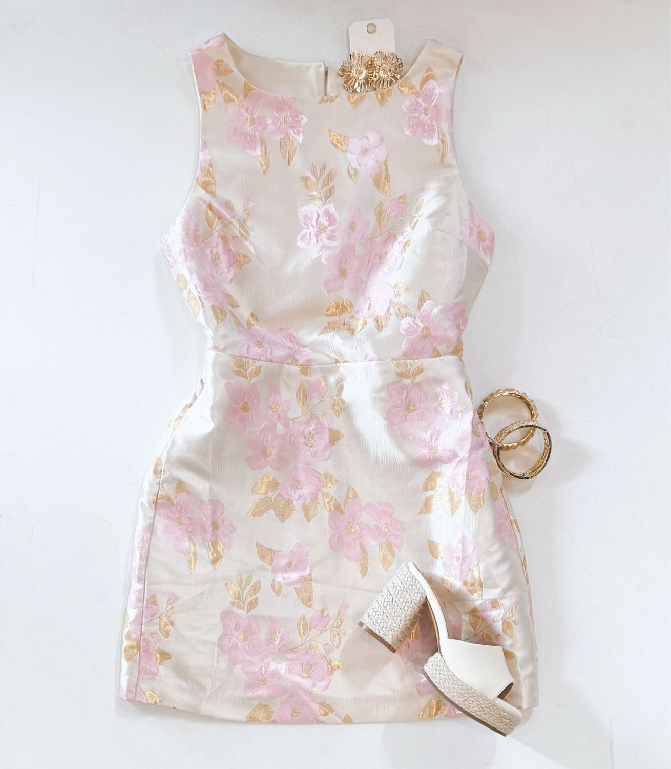 Cherry Blossom Backless Dress