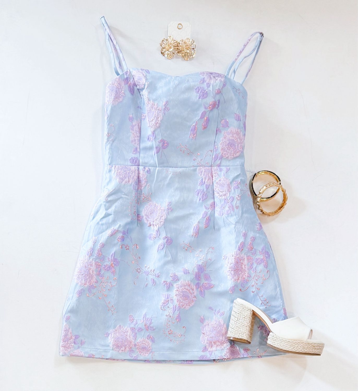 Violet Shimmer Event Dress