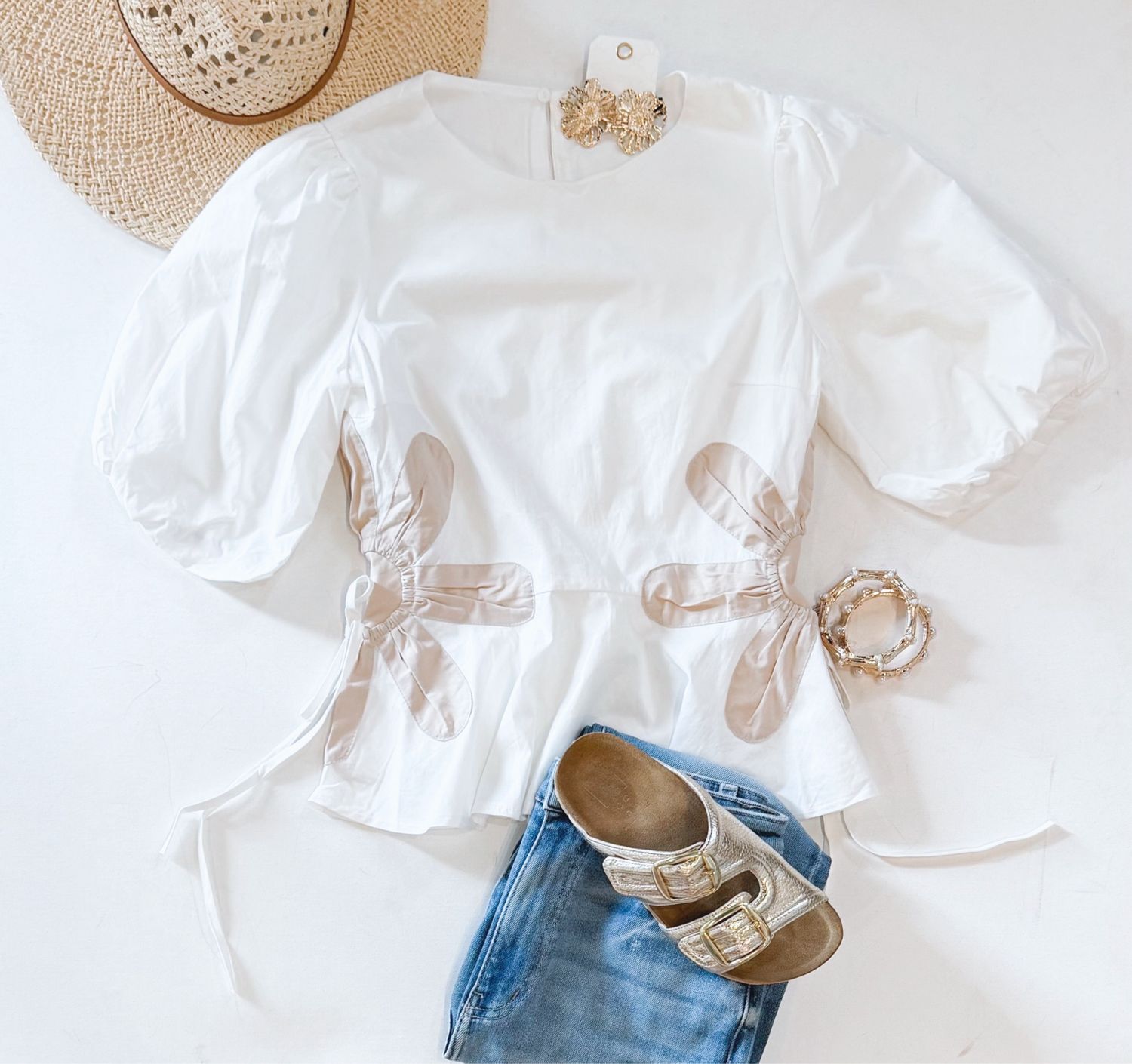 Daisy Days Peplum Top