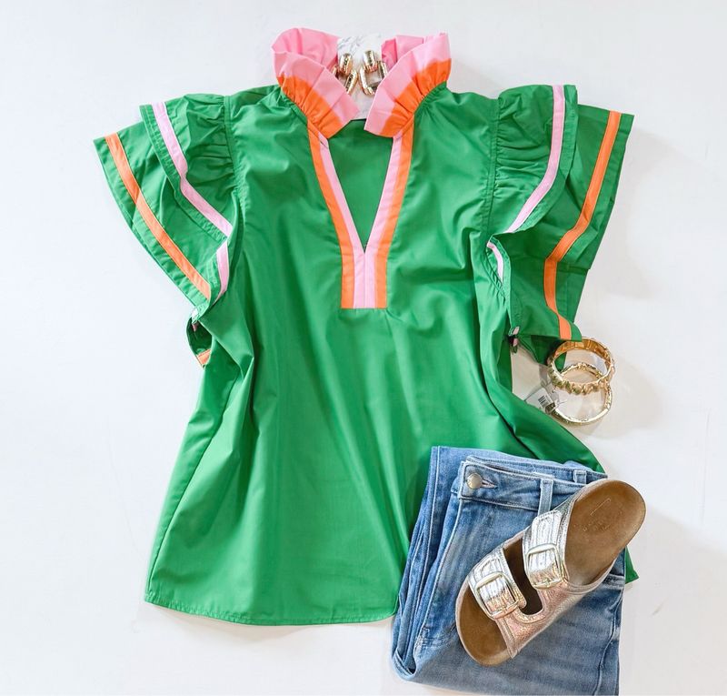Fun Mom Ruffle Top