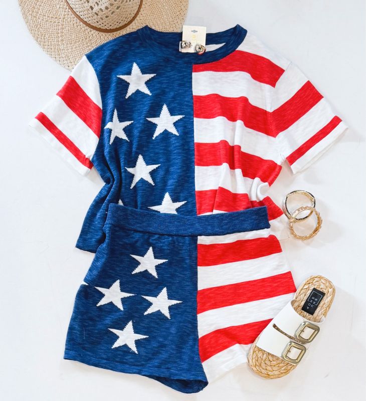 Freedom Knit Short Set