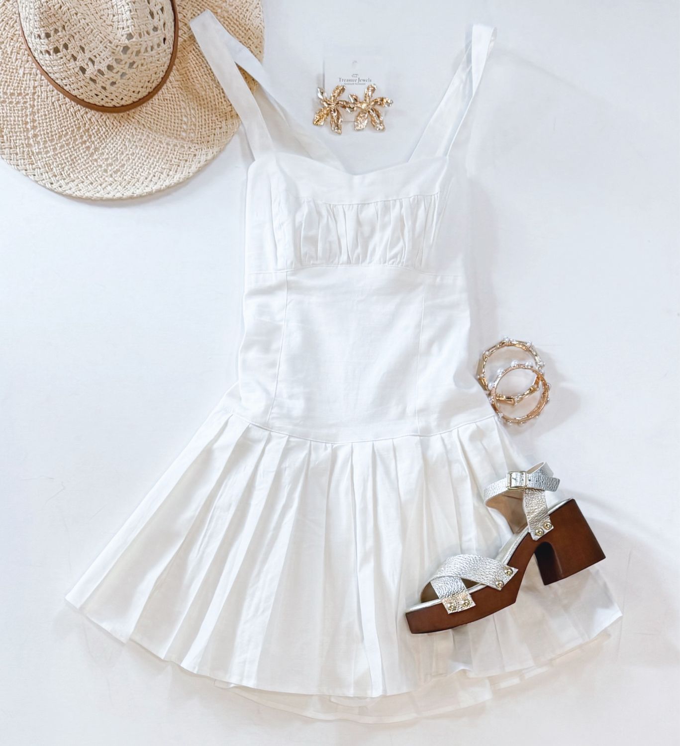 So Salty Pleated Dress
