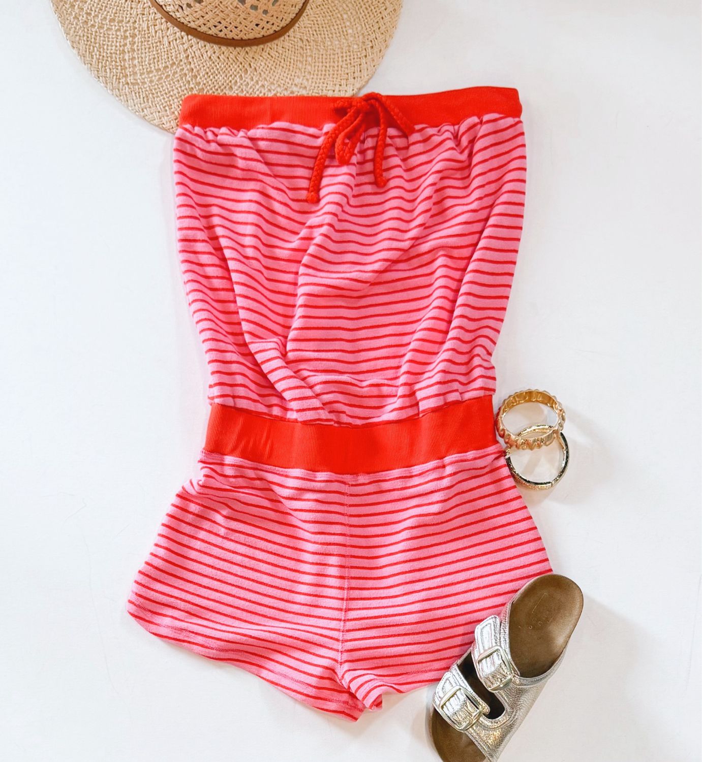 Terry Cloth Beach Romper